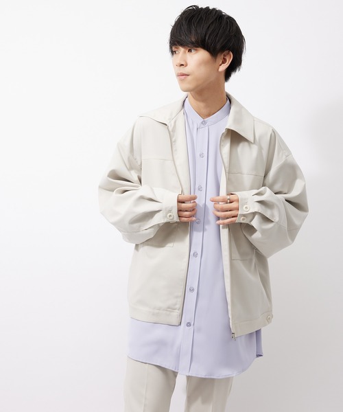 re_k by JUNRED(レクバイジュンレッド)の「【 re_k by JUNRed 】TR BIGシルエットジップブルゾン(ブルゾン・メンズ・レッド系その他2/ブラック/ベージュ系その他・S/M/L)」の21枚目の写真