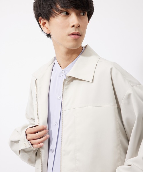 re_k by JUNRED(レクバイジュンレッド)の「【 re_k by JUNRed 】TR BIGシルエットジップブルゾン(ブルゾン・メンズ・レッド系その他2/ブラック/ベージュ系その他・S/M/L)」の22枚目の写真