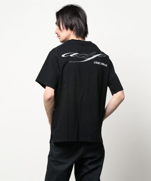 A DEGREE FAHRENHEIT（エーディグリーファーレンハイ）の「【ユニセックスアイテム】2LUX/adf刺繍 オーバーサイズT（Tシャツ/カットソー・メンズ・ホワイト/ブラック/オレンジ・SMALL/MEDIUM/LARGE/FREE）」の6枚目の写真