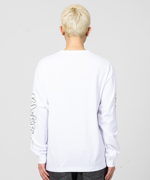 XLARGE（エクストララージ）の「BOOTS HOUSE L/S TEE（Tシャツ/カットソー・メンズ・ホワイト/オレンジ/ブラック・S/M/L/XL）」の5枚目の写真