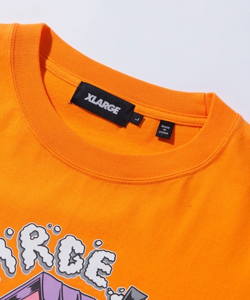 XLARGE（エクストララージ）の「BOOTS HOUSE L/S TEE（Tシャツ/カットソー・メンズ・ホワイト/オレンジ/ブラック・S/M/L/XL）」の8枚目の写真