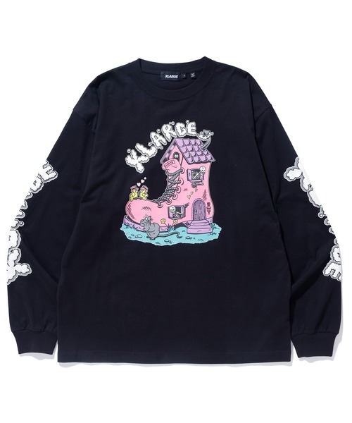 XLARGE（エクストララージ）の「BOOTS HOUSE L/S TEE（Tシャツ/カットソー・メンズ・ホワイト/オレンジ/ブラック・S/M/L/XL）」の17枚目の写真