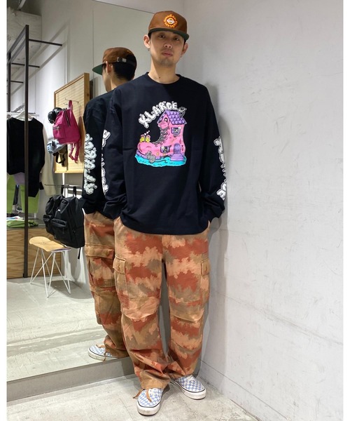 XLARGE（エクストララージ）の「BOOTS HOUSE L/S TEE（Tシャツ/カットソー・メンズ・ホワイト/オレンジ/ブラック・S/M/L/XL）」の22枚目の写真