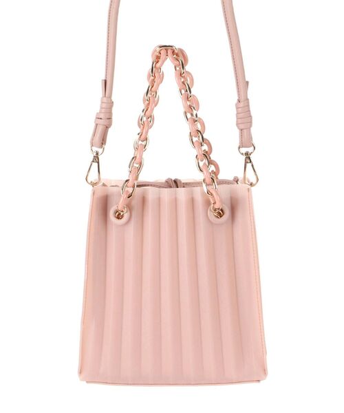 MERCURYDUO(マーキュリーデュオ)の「2WAYスクエアプリーツバッグ(ハンドバッグ・レディース・オフホワイト/ピンク・FREE)」の14枚目の写真