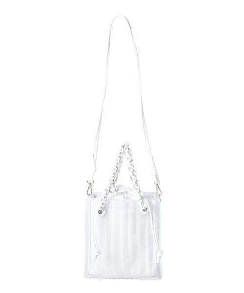 MERCURYDUO(マーキュリーデュオ)の「2WAYスクエアプリーツバッグ(ハンドバッグ・レディース・オフホワイト/ピンク・FREE)」の13枚目の写真