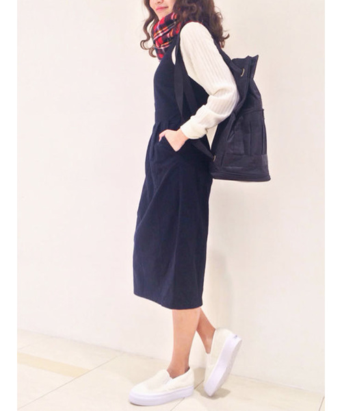 Kastane(カスタネ)の「【Kastane】サイドオープンワンピース(ワンピース・レディース・ネイビー/グレー/ブラック・FREE)」の3枚目の写真