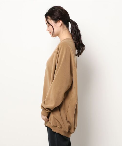 Dignite collier(ディニテコリエ)の「【KATHARINE ROSS】Dignite collier ふわかるあったかフリースビッグプルオーバー(ニット/セーター・レディース・アイボリー/キャメル・MEDIUM)」の7枚目の写真