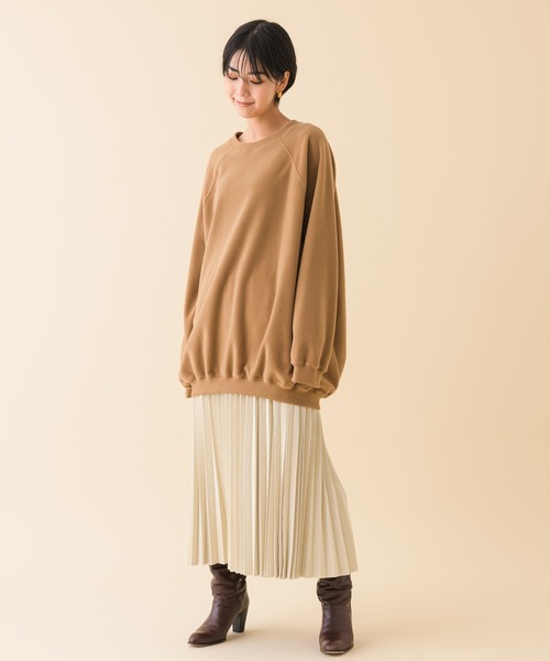Dignite collier(ディニテコリエ)の「【KATHARINE ROSS】Dignite collier ふわかるあったかフリースビッグプルオーバー(ニット/セーター・レディース・アイボリー/キャメル・MEDIUM)」の8枚目の写真