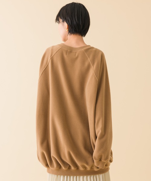Dignite collier(ディニテコリエ)の「【KATHARINE ROSS】Dignite collier ふわかるあったかフリースビッグプルオーバー(ニット/セーター・レディース・アイボリー/キャメル・MEDIUM)」の6枚目の写真