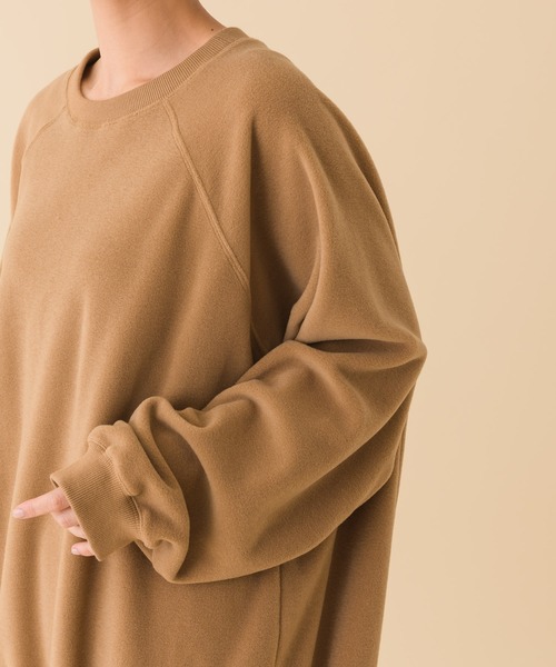 Dignite collier(ディニテコリエ)の「【KATHARINE ROSS】Dignite collier ふわかるあったかフリースビッグプルオーバー(ニット/セーター・レディース・アイボリー/キャメル・MEDIUM)」の9枚目の写真