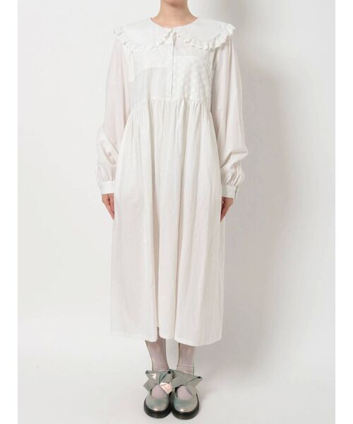 merry jenny（メリージェニー）の「レースパッチワークワンピース（ワンピース・レディース・ブラック/オフホワイト/ブルー・FREE）」の8枚目の写真