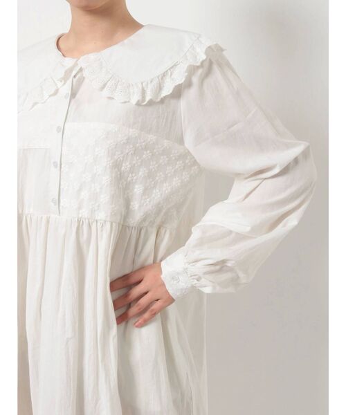 merry jenny（メリージェニー）の「レースパッチワークワンピース（ワンピース・レディース・ブラック/オフホワイト/ブルー・FREE）」の11枚目の写真