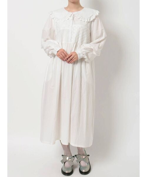 merry jenny（メリージェニー）の「レースパッチワークワンピース（ワンピース・レディース・ブラック/オフホワイト/ブルー・FREE）」の18枚目の写真