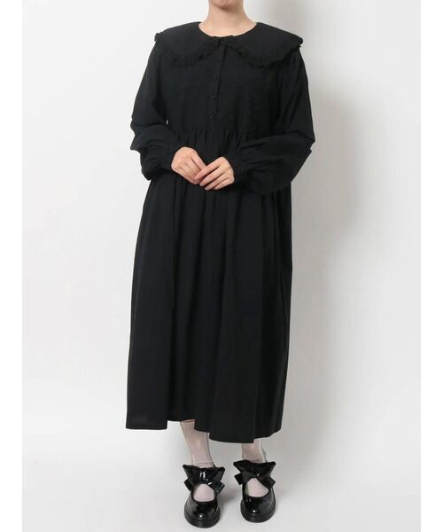 merry jenny（メリージェニー）の「レースパッチワークワンピース（ワンピース・レディース・ブラック/オフホワイト/ブルー・FREE）」の12枚目の写真