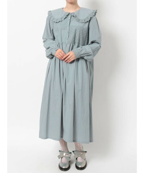 merry jenny（メリージェニー）の「レースパッチワークワンピース（ワンピース・レディース・ブラック/オフホワイト/ブルー・FREE）」の15枚目の写真