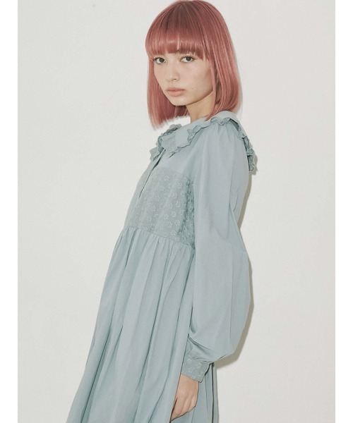 merry jenny（メリージェニー）の「レースパッチワークワンピース（ワンピース・レディース・ブラック/オフホワイト/ブルー・FREE）」の13枚目の写真