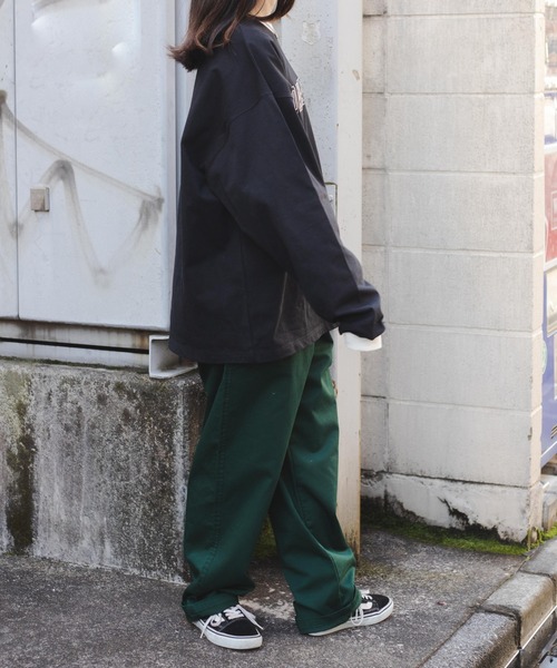 WEGO（ウィゴー）の「WEGO/ヘビーウエイト リンガーBIGロンT（Tシャツ/カットソー・メンズ・ホワイト/サックスブルー/ブラック/ダークグリーン・MEDIUM/LARGE）」の5枚目の写真