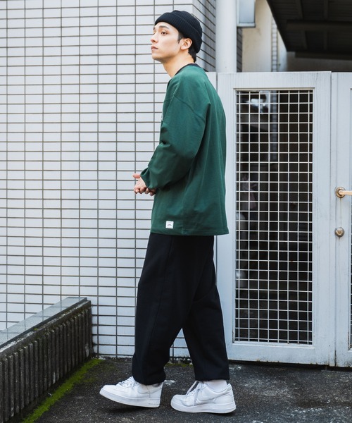 WEGO（ウィゴー）の「WEGO/ヘビーウエイト リンガーBIGロンT（Tシャツ/カットソー・メンズ・ホワイト/サックスブルー/ブラック/ダークグリーン・MEDIUM/LARGE）」の8枚目の写真