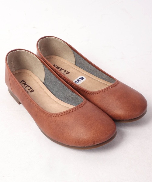 FUNALIVE（ファンアライブ）の「日本製 ラウンドトゥ 柔らか軽量フラットパンプス（バレエシューズ・レディース・ブラック/キャメル/ブラウン/ネイビー/ベージュ系その他/ターコイズブルー/グレー/レッド/マスタード・S/L/LL/3L/M/4L/SS）」の13枚目の写真