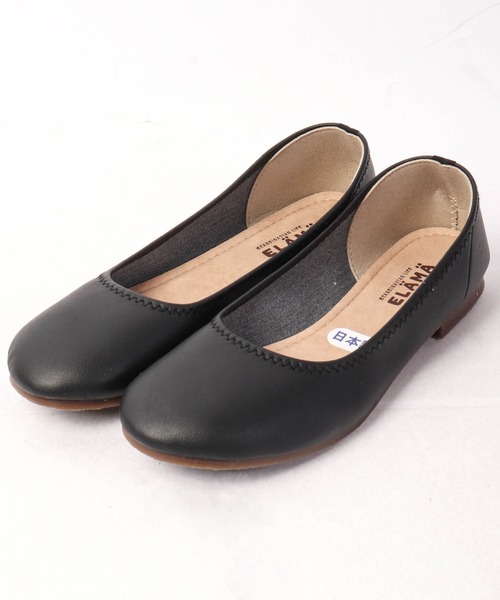 FUNALIVE（ファンアライブ）の「日本製 ラウンドトゥ 柔らか軽量フラットパンプス（バレエシューズ・レディース・ブラック/キャメル/ブラウン/ネイビー/ベージュ系その他/ターコイズブルー/グレー/レッド/マスタード・S/L/LL/3L/M/4L/SS）」の10枚目の写真