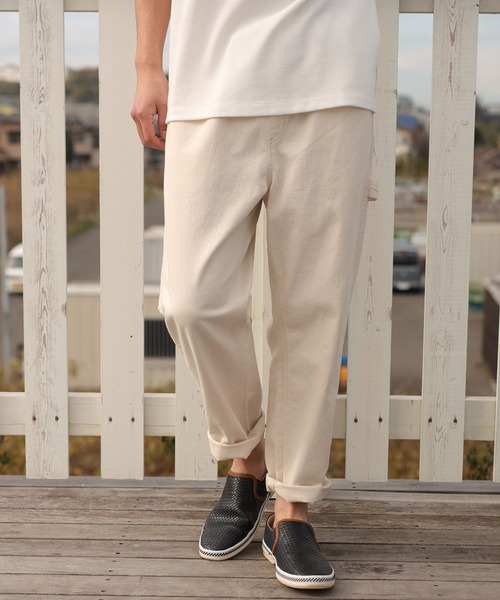 UNION STATION（ユニオンステーション）の「カツラギイージーペインターパンツ（その他パンツ・メンズ・ブラック/オフホワイト/グリーン・S/M/L）」の2枚目の写真