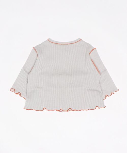 SWAP MEET MARKET（スワップミートマーケット）の「バスクテレコ 長袖カーディガン（ニット/セーター・キッズ・グレー・80）」の2枚目の写真