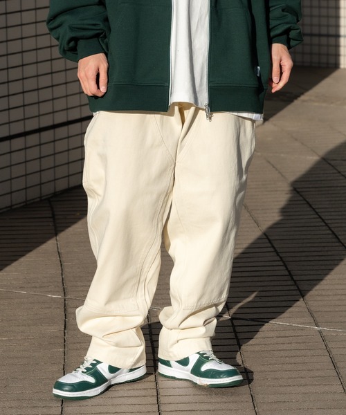 Perushu（ペルーシュ）の「テーパードペインターパンツ（その他パンツ・メンズ・オフホワイト/カーキ/サックスブルー/マスタード・SMALL/MEDIUM/LARGE）」の2枚目の写真