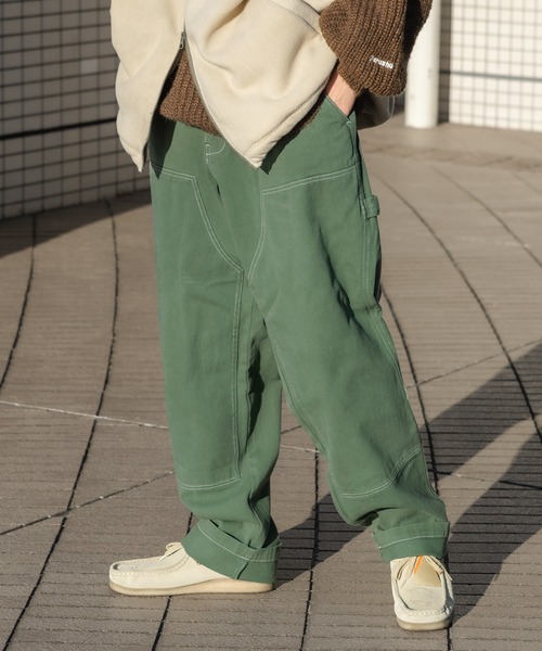 Perushu（ペルーシュ）の「テーパードペインターパンツ（その他パンツ・メンズ・オフホワイト/カーキ/サックスブルー/マスタード・SMALL/MEDIUM/LARGE）」の3枚目の写真