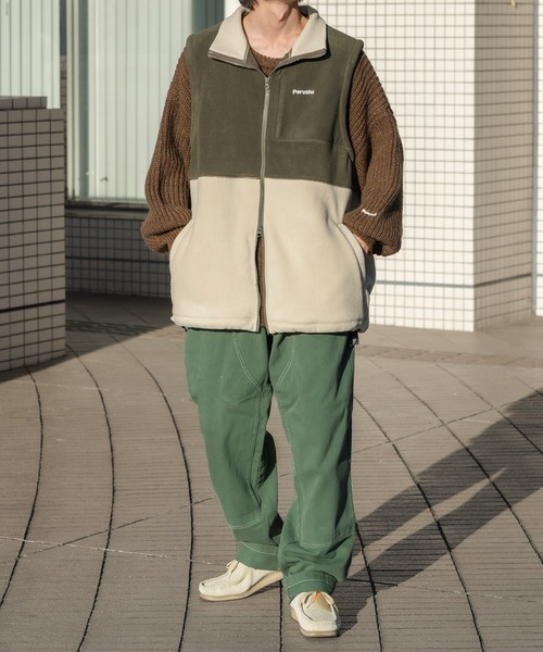 Perushu（ペルーシュ）の「テーパードペインターパンツ（その他パンツ・メンズ・オフホワイト/カーキ/サックスブルー/マスタード・SMALL/MEDIUM/LARGE）」の16枚目の写真