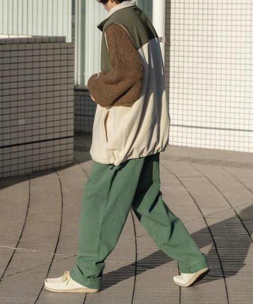 Perushu（ペルーシュ）の「テーパードペインターパンツ（その他パンツ・メンズ・オフホワイト/カーキ/サックスブルー/マスタード・SMALL/MEDIUM/LARGE）」の18枚目の写真