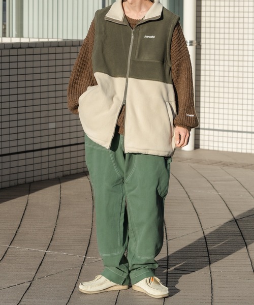 Perushu（ペルーシュ）の「テーパードペインターパンツ（その他パンツ・メンズ・オフホワイト/カーキ/サックスブルー/マスタード・SMALL/MEDIUM/LARGE）」の17枚目の写真