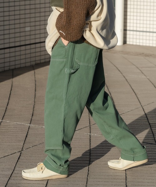 Perushu（ペルーシュ）の「テーパードペインターパンツ（その他パンツ・メンズ・オフホワイト/カーキ/サックスブルー/マスタード・SMALL/MEDIUM/LARGE）」の21枚目の写真