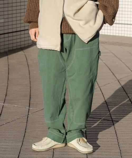 Perushu（ペルーシュ）の「テーパードペインターパンツ（その他パンツ・メンズ・オフホワイト/カーキ/サックスブルー/マスタード・SMALL/MEDIUM/LARGE）」の20枚目の写真