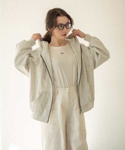 idem（イデム）の「basic loose pants/コットンルーズワイドパンツ（その他パンツ・レディース・ホワイト/カーキ/ブラック/ブルー・SMALL/FREE）」の19枚目の写真