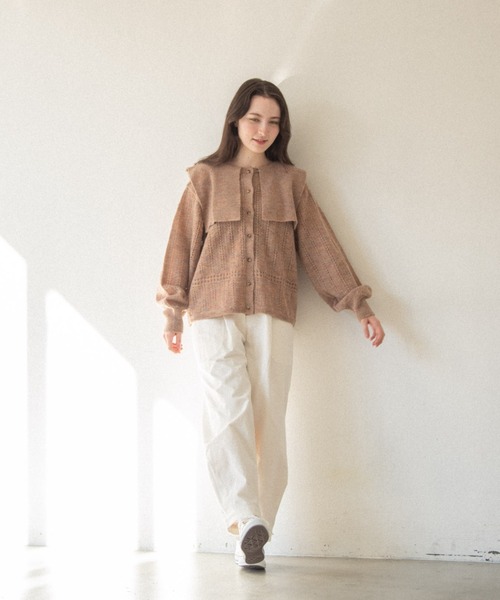 idem（イデム）の「basic loose pants/コットンルーズワイドパンツ（その他パンツ・レディース・ホワイト/カーキ/ブラック/ブルー・SMALL/FREE）」の22枚目の写真