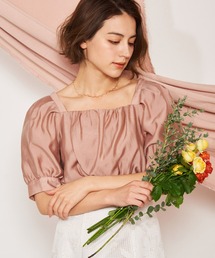 ボリュームソデシャーリングブラウス