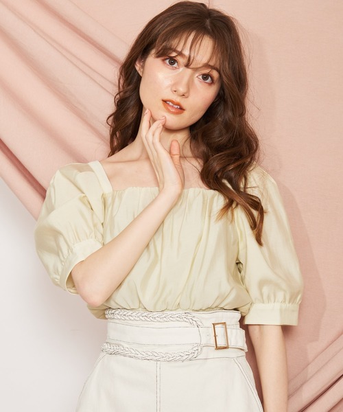 NOELA(ノエラ)の「ボリュームソデシャーリングブラウス(シャツ/ブラウス・レディース・ブラック/オフホワイト/イエロー/オレンジ・フリー)」の20枚目の写真