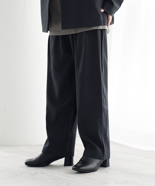 Air Tokyo(エアートウキョー)の「【セットアップ】ノーカラー ジャケット & タック ルーズパンツ(セットアップ・メンズ・チャコールグレー/ブルーグレー・MEDIUM/LARGE)」の12枚目の写真