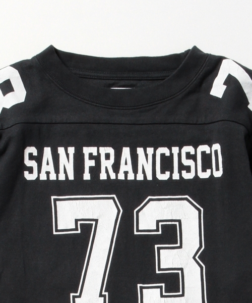 SCREEN STARS(スクリーンスターズ)の「◎SCREEN STARS / フットボール 7分袖(Tシャツ/カットソー・レディース・ナチュラル/グレー/ブラック・ONE SIZE)」の14枚目の写真