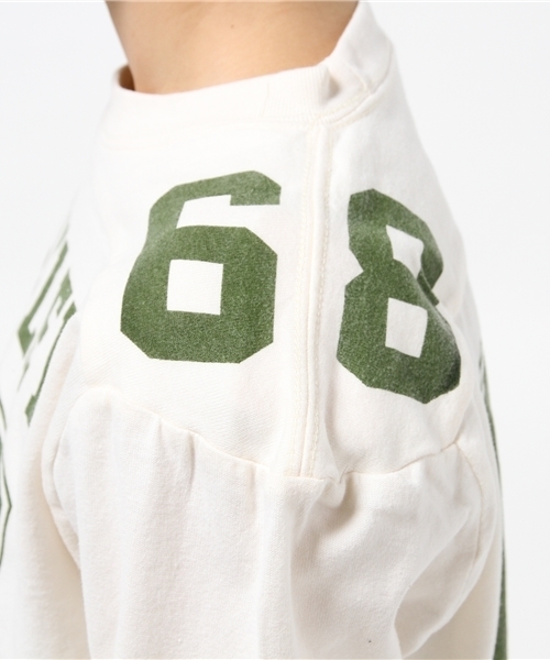 SCREEN STARS(スクリーンスターズ)の「◎SCREEN STARS / フットボール 7分袖(Tシャツ/カットソー・レディース・ナチュラル/グレー/ブラック・ONE SIZE)」の4枚目の写真