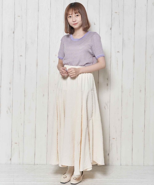 Clice de Paris(クリシェドゥパリス)の「K/パイピングニット(ニット/セーター・レディース・ブラック/サックスブルー/パープル・ONESIZE)」の13枚目の写真