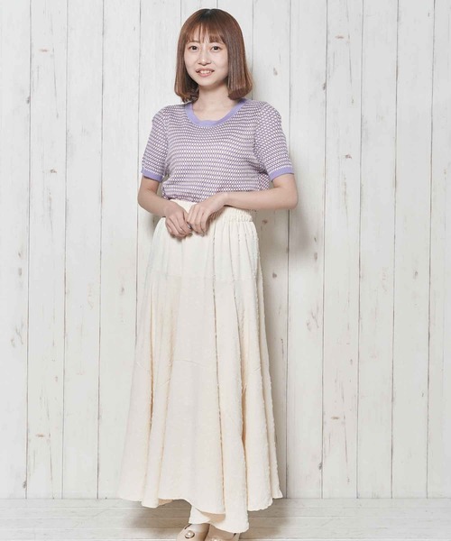 Clice de Paris(クリシェドゥパリス)の「K/パイピングニット(ニット/セーター・レディース・ブラック/サックスブルー/パープル・ONESIZE)」の11枚目の写真