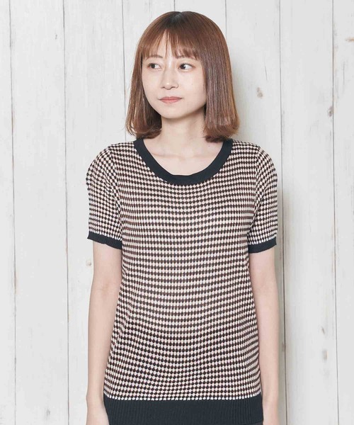 Clice de Paris(クリシェドゥパリス)の「K/パイピングニット(ニット/セーター・レディース・ブラック/サックスブルー/パープル・ONESIZE)」の10枚目の写真