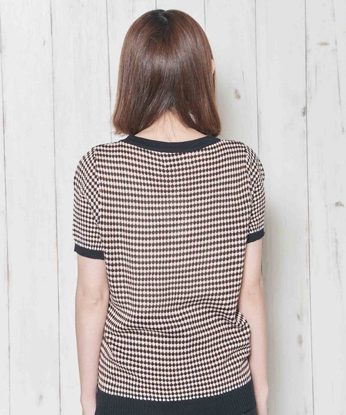 Clice de Paris(クリシェドゥパリス)の「K/パイピングニット(ニット/セーター・レディース・ブラック/サックスブルー/パープル・ONESIZE)」の8枚目の写真