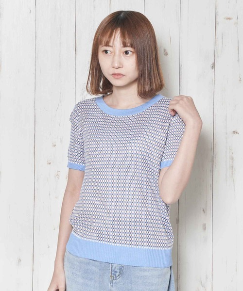 Clice de Paris(クリシェドゥパリス)の「K/パイピングニット(ニット/セーター・レディース・ブラック/サックスブルー/パープル・ONESIZE)」の20枚目の写真