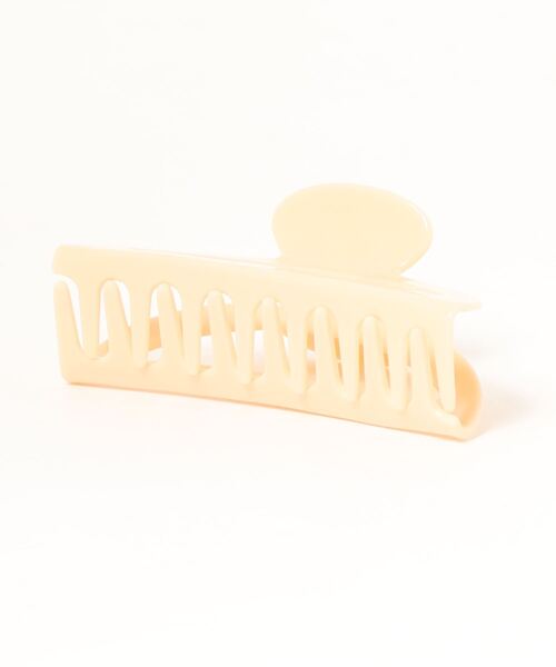ACCOMMODE(アコモデ)の「バンスクリップハーフサークルアクリル(バレッタ/ヘアクリップ・レディース・ベージュ/アイボリー/ブラウン・FREE)」の4枚目の写真