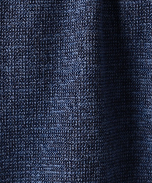 HIDEAWAYS NICOLE（ハイダウェイニコル）の「7分袖ノーカラージャケット（カーディガン/ボレロ・メンズ・ネイビー/グレー/サックスブルー/ブラック×ホワイト・MEDIUM/LARGE/X-LARGE/XX-LARGE）」の15枚目の写真