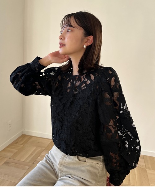 コードレース　ブラウス　CONNSE 黒　レース コードレース ブラウス CONNSE 黒 レース 楽天市場】コード