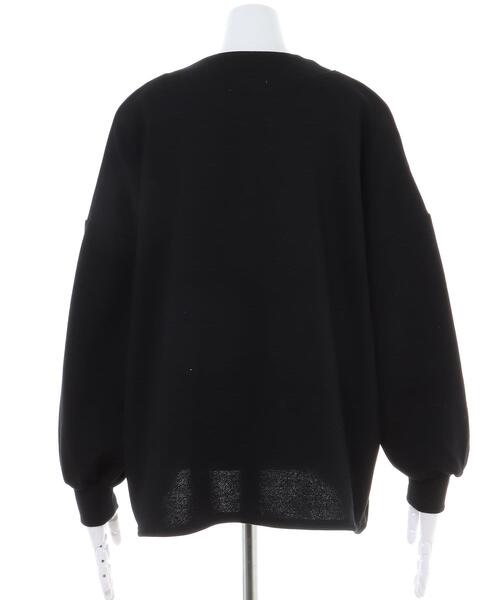 INGNI(イング)の「深Vネックスウェットトップス(Tシャツ/カットソー・レディース・グリーン/ブラック/オートミール/ブルー・M)」の7枚目の写真