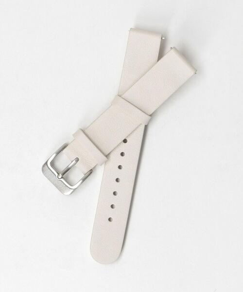 Mavenwatches（マベンウォッチズ）の「＜MAVEN WATCHES＞34mm交換用レザーベルト/シルバーカラー2（アナログ腕時計・レディース・ブラック/ベージュ/オフホワイト・FREE）」の2枚目の写真
